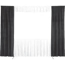Da-Lite 36696 Wing Drapes ONLY for the 10'6" x 14' Fast-Fold Deluxe Frame (One Pair, Black)