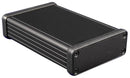 HAMMOND 1455J1201BK IP54 1455 Series Black Extruded Aluminium Instrument Enclosure - 120x78x27mm