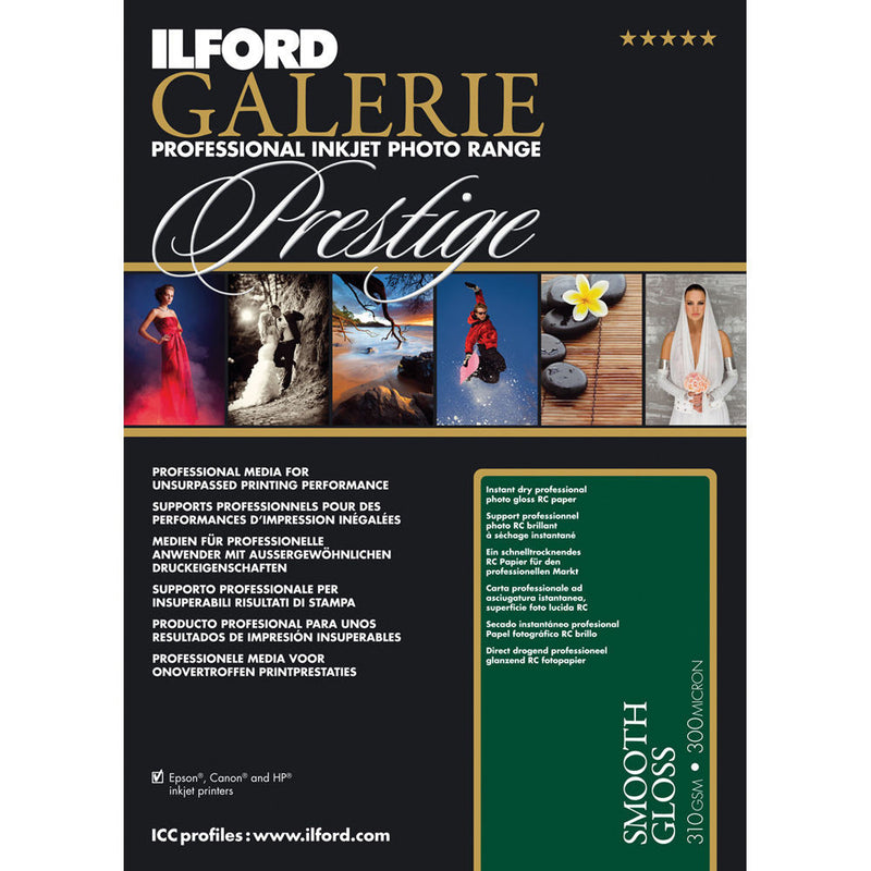 Ilford GALERIE Prestige Smooth Gloss Paper (4.0x6.0" - 100 Sheets)