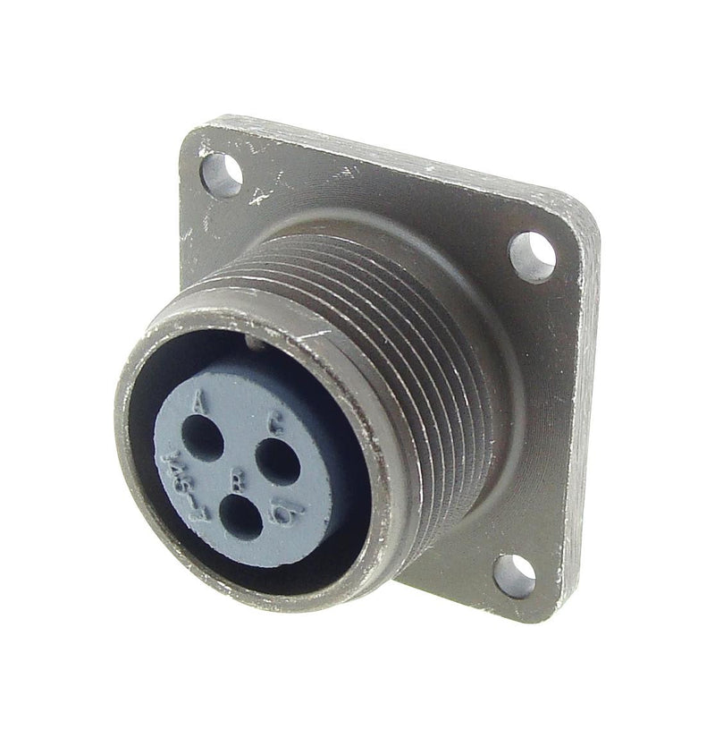 AMPHENOL INDUSTRIAL MS3102A14S-1S CIRCULAR CONNECTOR, RECEPTACLE, SIZE 14S, 3 POSITION, BOX