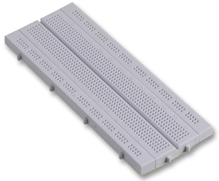 MULTICOMP MC01000 Breadboard, 840 Pin, ABS (Acrylonitrile Butadiene Styrene), 8.5mm, 8.5mm x 66mm