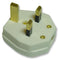 PRO ELEC 9518 3A WHITE 13A UK Mains Plug with 3A Fuse, White