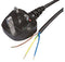 PRO ELEC PE01027 UK Plug to Bare Ends Power Cord, 3m Black