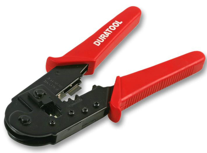 DURATOOL D00125 Crimping Tool for 8-Way RJ45 Modular Plugs