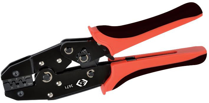 CK TOOLS T3671 Ratchet Crimping Pliers for Solar PV MC3 & MC4 Connectors 2.5, 4.0 & 6mm