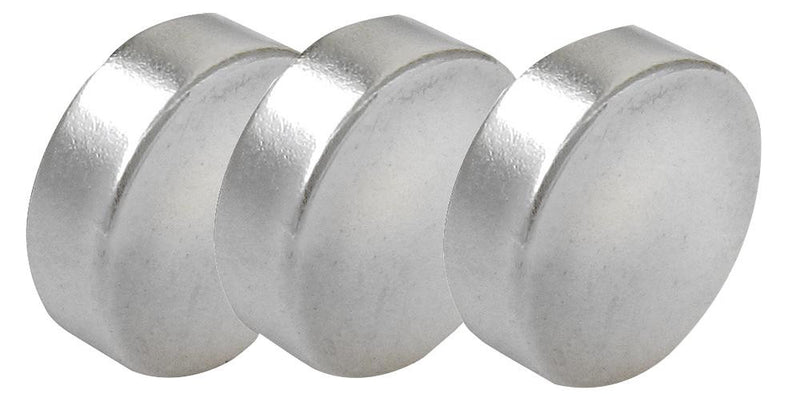 ECLIPSE MAGNETICS N815 Magnet, Button, Neodymium, 20mm x 3mm, Pack of 3