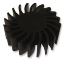 Fischer Elektronik SK 571 25 SA SK SA LED Heat Sink Black Anodized Extrusion IC Design Leds Aluminium 2.28 &deg;C/W mm 70