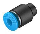 Festo QSC-4 Pneumatic Fitting Push-In Cap 14 bar 4 mm PBT (Polybutylene Terephthalate) QSC