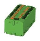 Phoenix Contact PTFIX 6/6X25 GN Panel Mount Barrier Terminal Block 24 A 500 V 7 Pole 3 Push In 12 AWG