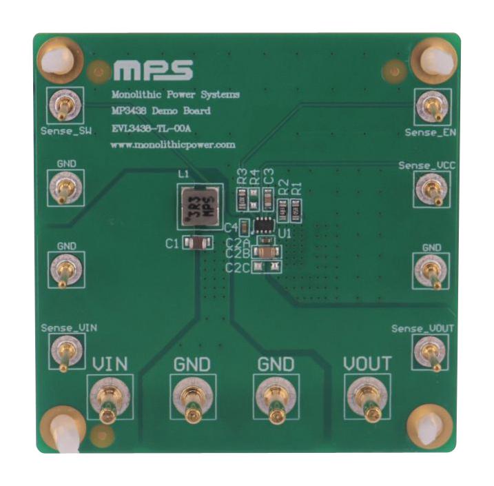 Monolithic Power Systems (MPS) EVL3438-TL-00A Evaluation Board MP3438GTL Synchronous Boost Converter Management New