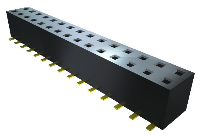 Samtec TLE-125-01-G-DV-A . PCB Receptacle Board-to-Board 2 mm Rows 50 Contacts Surface Mount Tiger Beam TLE Series