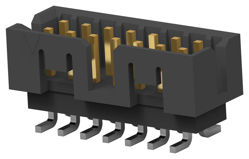 TE Connectivity 1-2842244-4 Pin Header Board-to-Board 2 mm Rows 14 Contacts Surface Mount Straight Ampmodu Series