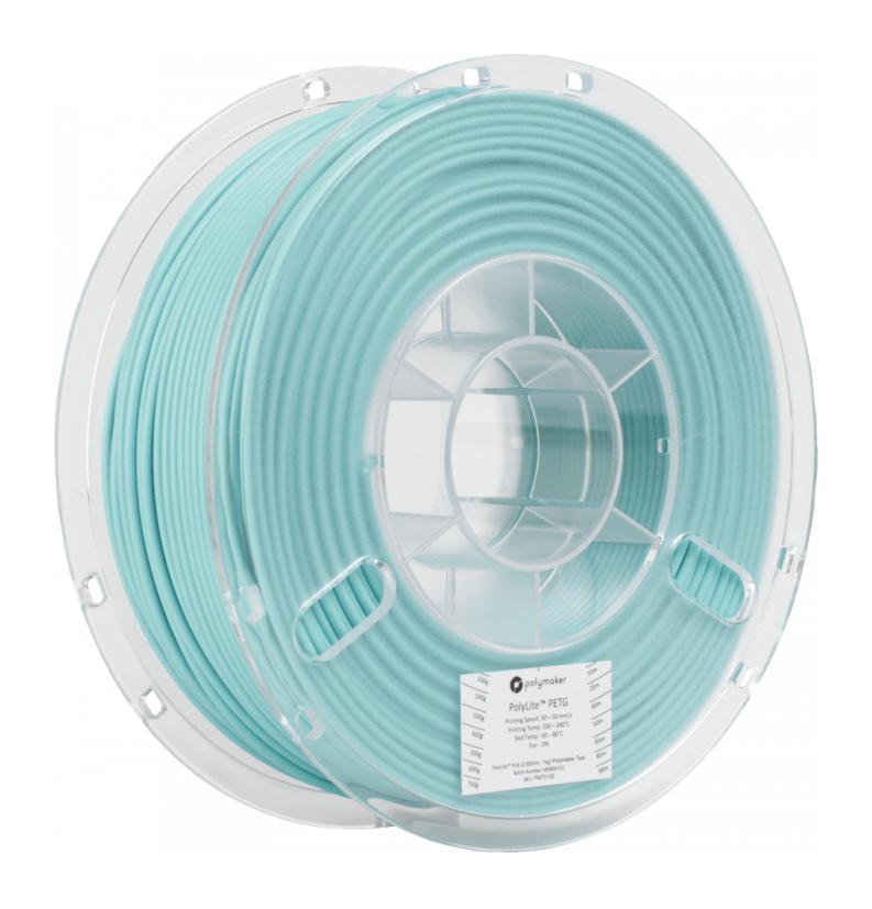 Polymaker 70125 3D Printer Filament Polylite Series 1.75mm Dia Teal Petg 1 kg