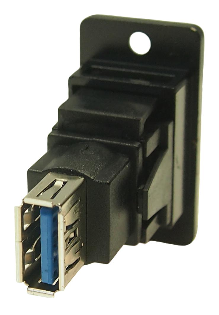 Cliff Electronic Components CP30606NMB CP30606NMB USB Adapter CSK Hole Type B Receptacle A 3.0 Slim Feedthrough