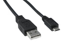 Qualtek Electronics 3025010-03 USB Cord 2.0 Plug A-MICRO B 914MM WHT