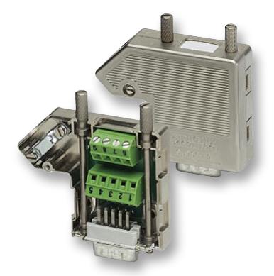 Phoenix Contact SUBCON 9/F-SH D Sub Connector Subcon DB9 Standard Receptacle 9 Contacts DE Screw