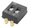 Alcoswitch - TE Connectivity 1825059-1 1825059-1 DIP / SIP Switch 2 Circuits Slide Through Hole Spst 24 VDC 100 mA