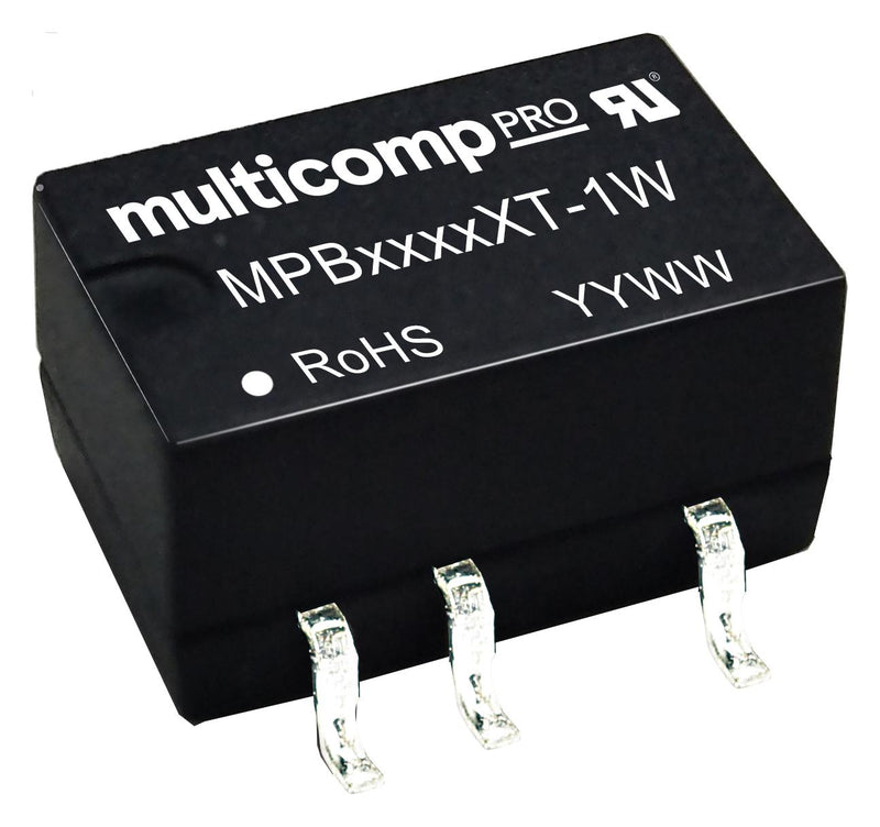 Multicomp PRO MPB0524XT-1W Isolated Surface Mount DC/DC Converter ITE 1 W Output 24 V 42 mA New