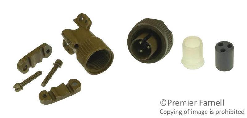 Amphenol Industrial MS3106E10SL-3P Circular Connector Plug 10SL-3 Cable