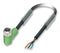 Phoenix Contact SAC-3P- 50-PUR/M 8FR SAC-3P- 8FR Sensor Cable PUR 90&deg; M8 Receptacle Free End 3 Positions 5 m 16.4 ft