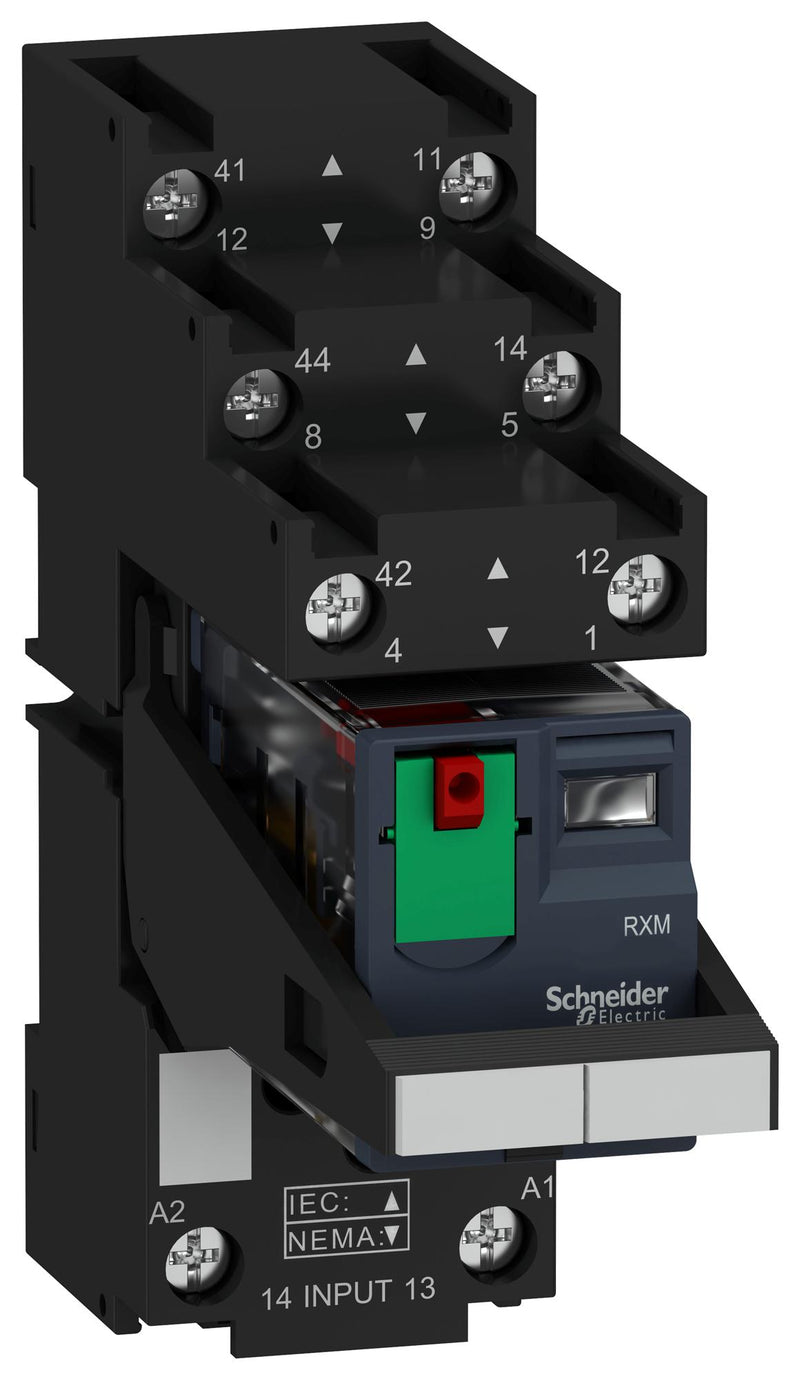 Schneider Electric RXM2AB2B7PVS Power Relay Dpdt 24VAC 12A Socket