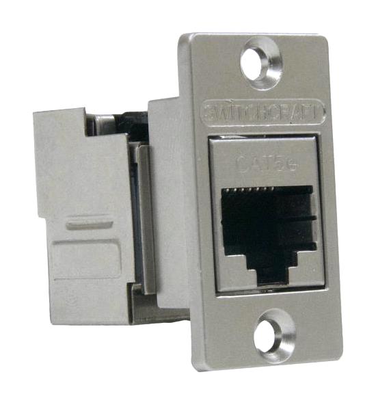 SWITCHCRAFT/CONXALL NHRJ45D5ESIDC Modular Connector RJ45 Jack 1 x (Port) 8P8C Cat5e Panel Mount