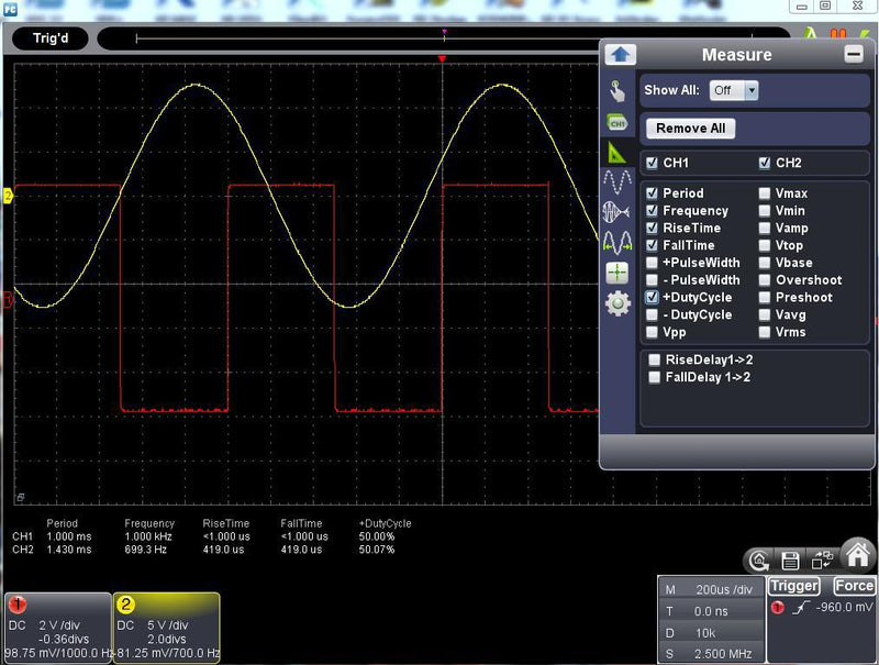 Multicomp PRO MP720017 EU-UK PC USB Oscilloscope 2.0 Isolation Scope Series 2 Analogue 1 Ext Trigger 25 MHz