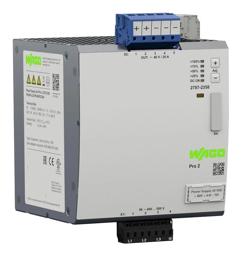 Wago 2787-2358 Power Supply AC-DC 48V 20A New