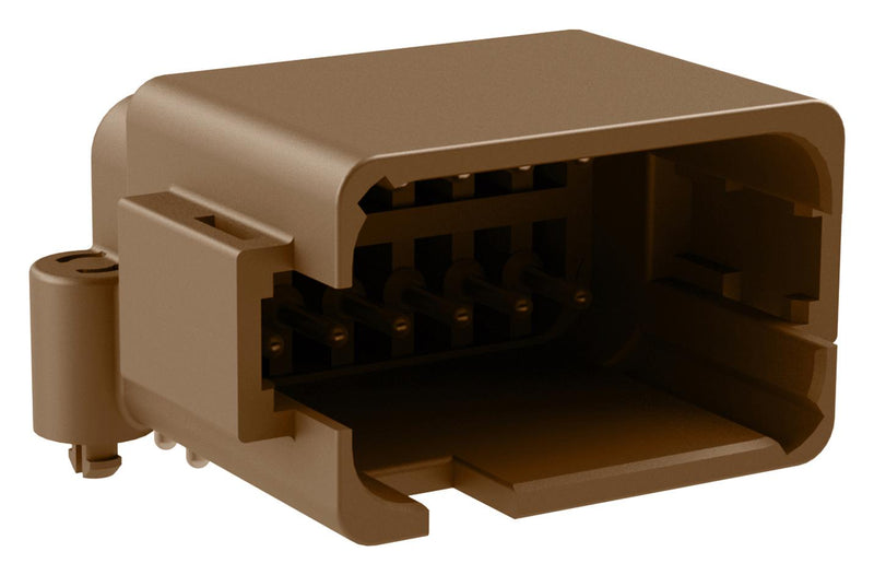 Amphenol SINE/TUCHEL ATF13-12PD-BM03 ATF13-12PD-BM03 Automotive Connector Boardlock AT Series Right Angle Receptacle 12 Contacts PCB Pin