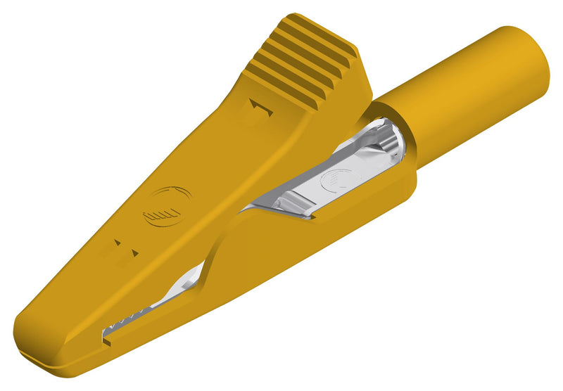 Hirschmann Test and Measurement 930317803 Crocodile Clip 4mm Yellow 8A