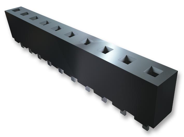 Samtec HPF-06-01-T-S HPF-06-01-T-S PCB Receptacle Power Terminal Board-to-Board 5.08 mm 1 Rows 6 Contacts Surface Mount HPF