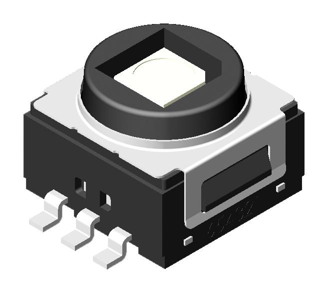 Multicomp PRO MP000741 Tactile Switch Top Actuated Surface Mount Round Button 400 gf 50mA at 32VDC