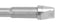 Pace 1131-0055-P1 Soldering Iron Tip Chisel 6.35 mm Width Accudrive Blue Series