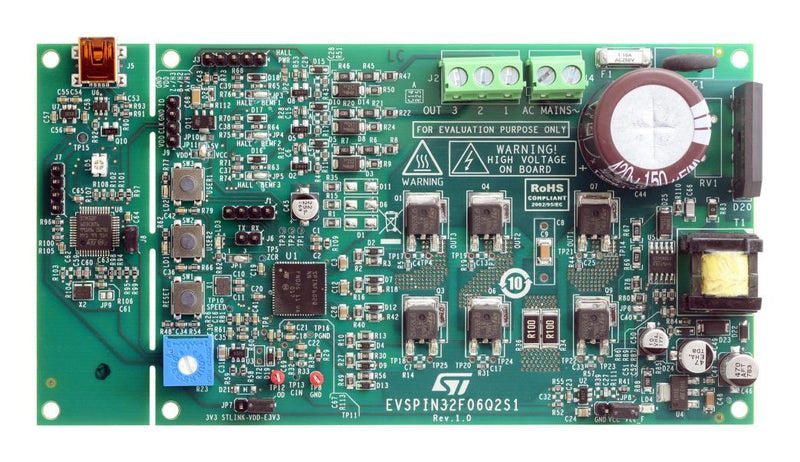 Stmicroelectronics EVSPIN32F06Q2S1 Evaluation Board STSPIN32F0602Q/TR Motor Control 3-Phase Pmsm / Bldc Inverter