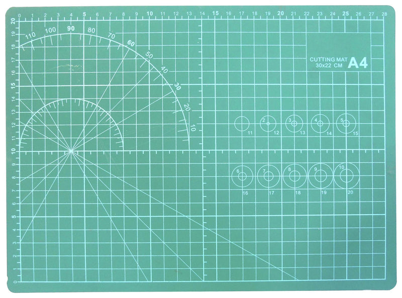 Multicomp PRO MP008311 Cutting Mat A4 220mm &Atilde;� 300mm 3mm Polyvinyl Chloride Double Sided Self-healing Green