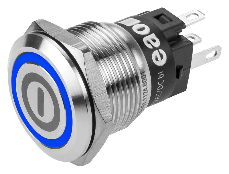 EAO 82-5151.2124.B001 82-5151.2124.B001 Vandal Resistant Switch Engraved On / Off 82 19 mm Spdt Maintained Round Flush