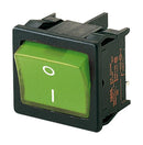 Marquardt 1805.7118 Rocker Switch On-Off Dpst Illuminated Panel Mount Green 1800 Series New