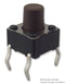 Multicomp PRO MCDTS6-3N MCDTS6-3N Tactile Switch MCDTS6 Top Actuated Through Hole Round Button 160 gf 50mA at 12VDC