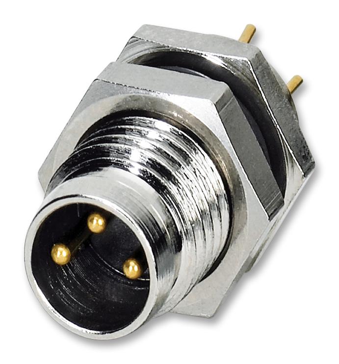 Phoenix Contact SACC-DSI-M 8MS-3CON-L180 Sensor Connector M8 Male 3 Positions Solder Pin Straight Panel Mount