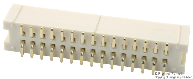 Multicomp MC-254-26-00-ST-SMD Wire-To-Board Connector 2.54 mm 26 Contacts Header Surface Mount 2 Rows