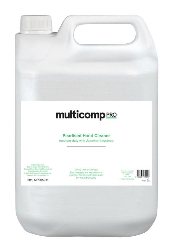 Multicomp PRO MP005011 Hand Cleaner Pearlised 5l Container