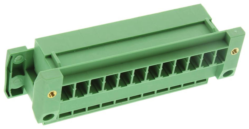 Phoenix Contact DFK-PC 4/12-GF-762 Terminal Block Feed-Thru Header 7.62 mm 12 Ways 20 A 300 V Screw Clamp Right Angle