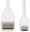 TRIPP-LITE U050AB-006-WH U050AB-006-WH USB Cable 2.0 Type A-MICRO B Plug 6FT