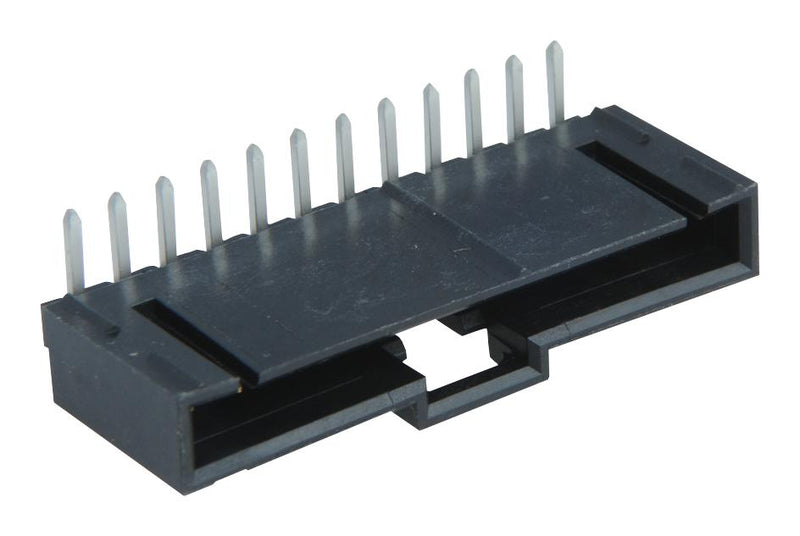 Molex 70553-0011 Pin Header Wire-to-Board 2.54 mm 1 Rows 12 Contacts Through Hole Right Angle SL 70553