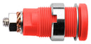 Schutzinger SEB 6445 NI / RT Banana Test Connector Jack Panel Mount 32 A 1 kV Nickel Plated Contacts Red