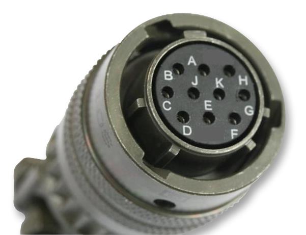 SOURIAU-SUNBANK / Eaton 85106RA106P50 Circular Connector Souriau 851 Series Cable Mount Plug 6 Contacts Crimp Pin Bayonet 10-6