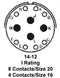 Amphenol Industrial PT06E-14-12P(SR) Circular Connector Plug 12 Position Cable