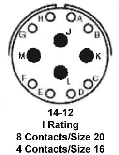 Amphenol Industrial PT06E-14-12P(SR) Circular Connector Plug 12 Position Cable