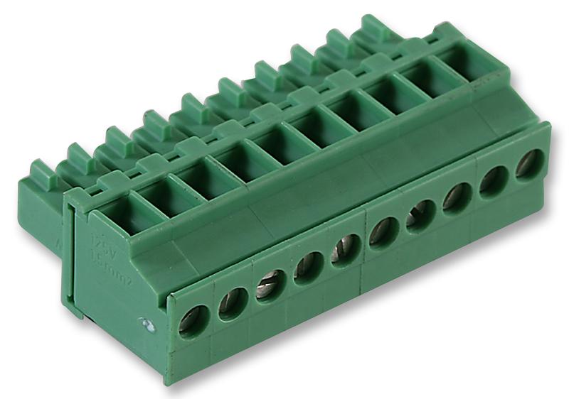 Phoenix Contact MCVR 15/10-ST-35 Pluggable Terminal Block 3.5 mm 10 Ways 28AWG to 16AWG 1.5 mm&Acirc;&sup2; Screw 8 A