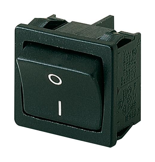 Marquardt 01802.5103-02 Rocker Switch Non Illuminated Dpst On-Off Black Panel 10 A